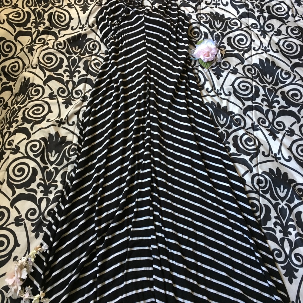 Striped maxi dress